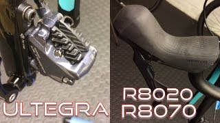 Shimano Ultegra R8020  R8070 Hydraulic Brake Install Guide [upl. by Nennerb]