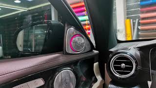 Burmester Audio Speaker Installation Mercedes Benz  VIP Line Auto Accessories [upl. by Dorette]