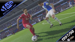 Match of the Day 9798  Episode 3  FA Carling Premiership PES 2021 [upl. by Treb559]