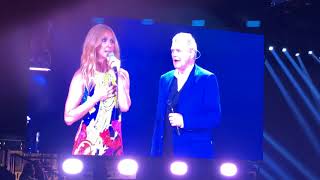 Celine Dion Duet with John Farnham You’re The Voice Melbourne Rod Laver Arena 8818 Live [upl. by Jac]