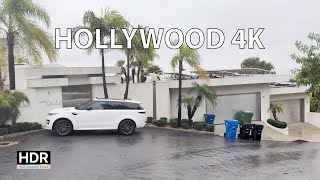 Rainy Hollywood Hills  Scenic Drive 4K HDR  Los Angeles USA [upl. by Missi334]