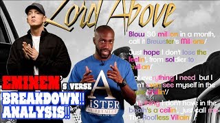 Eminems Lord Above Verse  BREAKDOWN ANALYSIS REACTION [upl. by Wes]