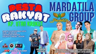 KONSER MARDATILA GROUP  PESTA RAKYAT KP UTAN KRUKUT  SABTU 23 NOVEMBER 2024 [upl. by Penhall]