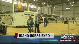 Big turnout at Idaho Horse Expo in Nampa [upl. by Ymmot]