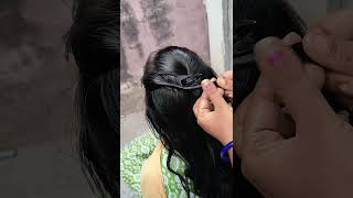 Simple hairstyle for oily hair hairstyle ytshorts shorts trending [upl. by Les]