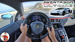 The Lamborghini Aventador Ultimae is a Wailing Wonderful NA V12 SendOff POV Drive Review [upl. by Dominus]