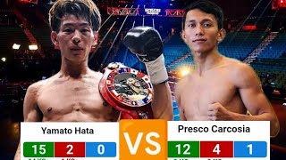 Latest Full fight Presco Carcosia  PHILIPPINES  VS Yamato Hata  JAPAN  4th round TKO [upl. by Norabal311]