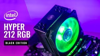 HOWTO Cooler Master Hyper 212 RGB Black Edition Intel LGA 1200 Install Guide [upl. by Celisse780]