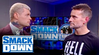 Cody Rhodes welcomes CM Punk back to WWE SmackDown highlights Dec 8 2023 [upl. by Aimej252]