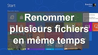 Renommer plusieurs fichiers en même temps sur Windows  Astuce [upl. by Auos]