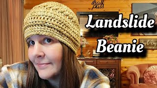 Quick and Easy Crochet Hat Pattern Tutorial  Landslide Beanie [upl. by Reinar]