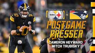 Cam Heyward amp Mitch Trubisky Postgame Press Conference Week 14 vs Patriots  Pittsburgh Steelers [upl. by Ernald381]