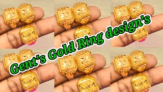 Wedding Gold Ring Design For Men  Gold Ring Collaction For Gents [upl. by Dougald]