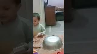 Hamdan ne adi raat ko bartan kyu bajaye minivlog cutebaby pots Mohammad Hamdan volgs [upl. by Aicirtam]