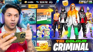 Free Fire Republic Day Rare Indian Criminal Bundle amp Evil Evo Gun Skin In 7 Diamonds 💎 Free Fire [upl. by Masha]