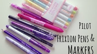 Pilot Frixion Pens Markers and Pencil Crayon Review HD [upl. by Frannie]