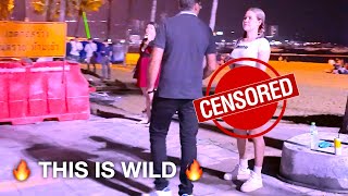 CRAZY FREELANCERS in Pattaya Thailand Beach Road Night Walking Tour in 4K Ultra HD [upl. by Akcir709]