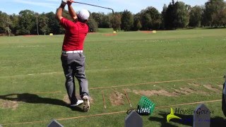 70 Open Italia Golf Francesco Molinari Swing slow [upl. by Oiralednac]