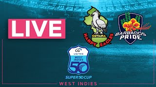 🔴 LIVE Guyana v Barbados  CG United Super50 2024 [upl. by Enilrek994]