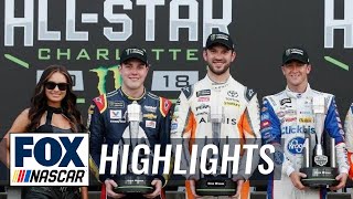 Bowman Suárez amp Allmendinger win three Open transfer spots  2018 AllSTAR RACE  NASCAR on FOX [upl. by Hinson]