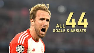 Harry Kane All 44 Goals amp Assists for Bayern 20232024 [upl. by Meluhs]