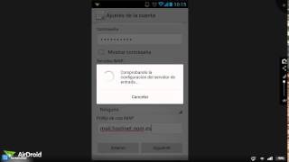 Configurar el correo electrónico en teléfono Android [upl. by Amorete]