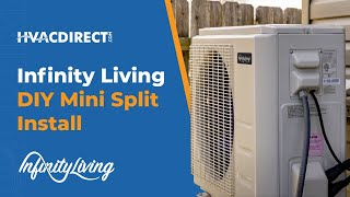 How to Install a Single Zone Ductless Mini Split by Yourself using an Infinity Living DIY System [upl. by Adnahsam]