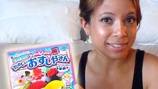 Bizarre Japanese Candy Review Popin Cookin Sushi The New Kit [upl. by Alanna70]