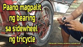 Paano magpalit ng bearing sa sidewheel ng tricycle [upl. by Nickelsen]