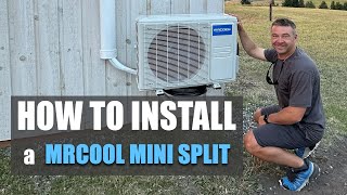 How to install a MrCool Mini Split from Start to Finish  Complete Walk through [upl. by Campagna159]