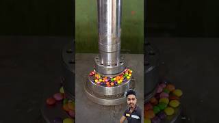 100 tan pressure machine diy technology hydraulicpress candy asmr crushing experiment [upl. by Ahcas]