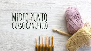 Curso Ganchillo  Medio Punto o Punto Bajo [upl. by Celestia]