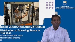 Distribution of Shearing Stress in T Section by Dr GVR Seshagiri Rao [upl. by Imaj]