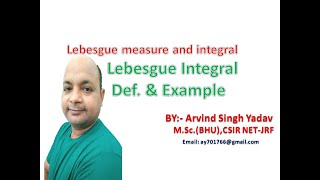 Lebesgue integral Definition and Example Lebesgue measure and integral lecture11 [upl. by Crista]