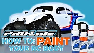 ProLine HOW TO Paint Your RC Body [upl. by Levania]