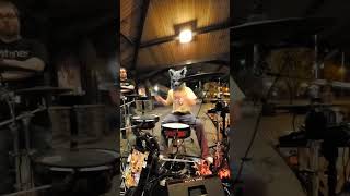 Asgores Theme remix  live drum cover in a pavillion on Halloween [upl. by Kecaj]