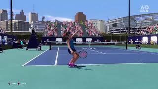 J Paolini vs E Navarro Miami 24  R16  AO Tennis 2 Gameplay aotennis2 AO2 [upl. by Hershell]