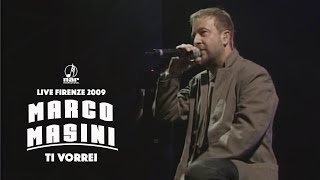 Marco Masini  Ti Vorrei Official video Live Un palco lungo… 20 anni [upl. by Hite628]