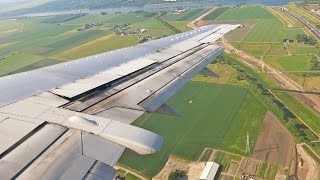 Beautiful Approach Amsterdam Schiphol British Airways Boeing 737400 Landing 1080p HD [upl. by Anyat948]