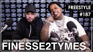 Finesse2Tymes Raps Over The Notorious BIGs quotNotorious Thugsquot Beat In Justin Credible Freestyle [upl. by Cattan]