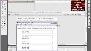 Parse and Display external XML file data in Flash AS3 [upl. by Karlan]