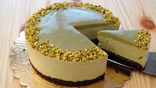 TORTA MOUSSE AL PISTACCHIO  RICETTA ASMR  cakeshare [upl. by Enomys815]