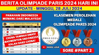 PANAHAN INDONESIA MENANG DARI MALAYSIA  Klasemen Perolehan Medali Olimpiade Paris 2024 Terbaru [upl. by Cenac]