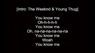 The Weeknd  Reminder ft AAP Rocky amp Young Thug Remix  Lyrics [upl. by Accisej]