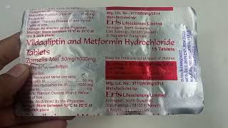 Zomelis Met 50mg 1000mg Tablet  Vildagliptin amp Metformin Hydrochloride Tablet  Zomelis Met Uses [upl. by Adnwahsor]