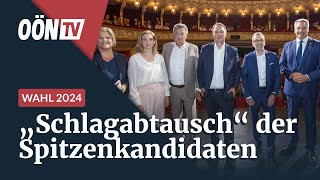 Schlagabtausch im Theater Das war die 1 große Runde der Spitzenkandidaten [upl. by Fawcett]