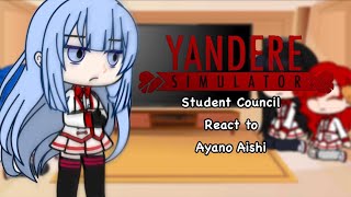 Yandere Simulator  Student Council react to Ayano Aishi  From Tiktok  Not my AU  pretty lazy [upl. by Alitta132]