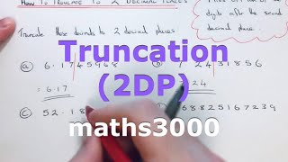 Truncation to 2 Decimal Places [upl. by Queenie]