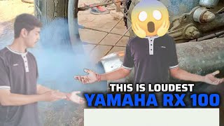 Yamaha rx 100 exhaust sound and modification [upl. by Wit570]