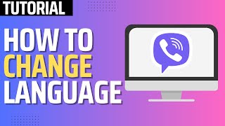 How To Change Language in Viber App Step By Step [upl. by Roanne]